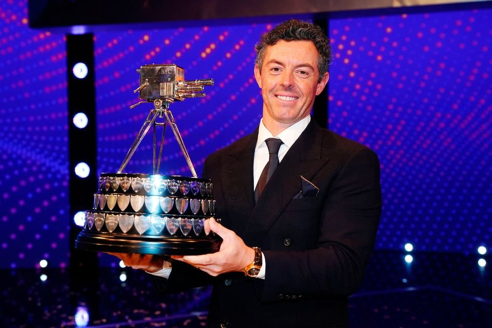 BBC Sports Personality of the Year 2025 winner Rory McIlroy with trophy