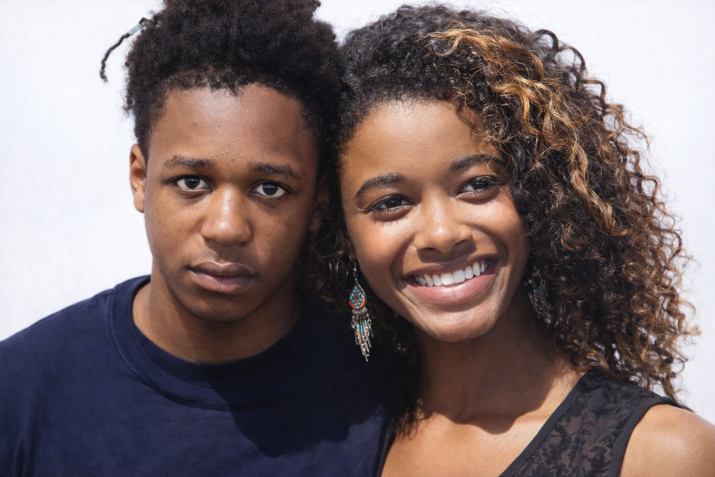 Imani Dia Smith pictured smiling alongside Jordan D. Jackson- the death of former Lion King Broadway actress Imani Dia Smith.