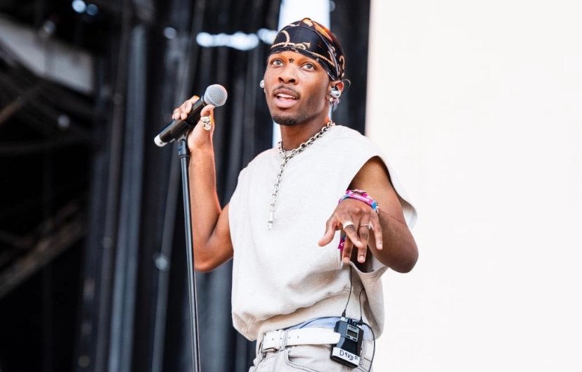  A recent photo of d4vd at a public event, shot from a distance, with neutral lighting and no dramatic framing.