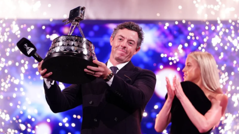 BBC Sports Personality of the Year 2025 winner Rory McIlroy with trophy